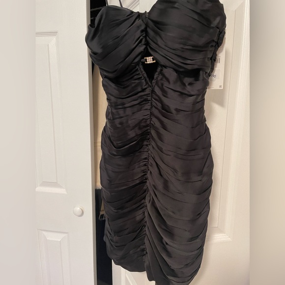 ♥️Valentines ♥️Sexy black mini dress Zara NWT - Picture 4 of 7